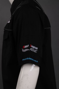 DS070 designs black embroidered logo uniforms  trailer industry companies  uniforms  maintenance  detail view-5